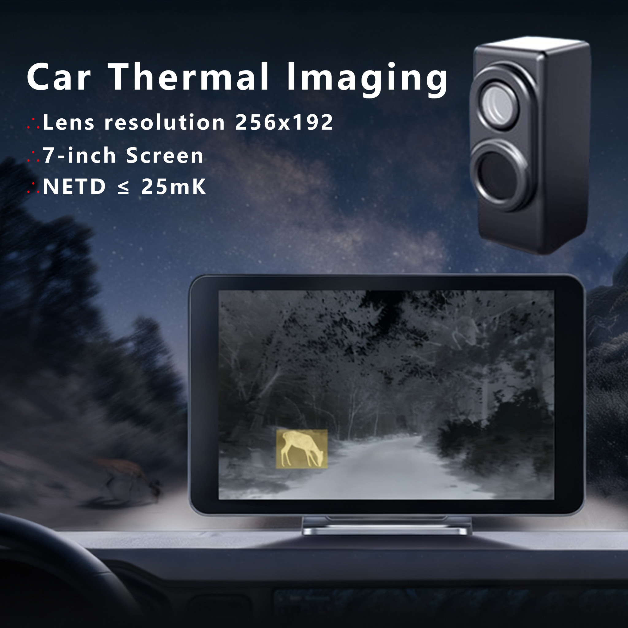 Hunting Thermal Imaging Scope - Câmera de Visão Noturna NS7 para