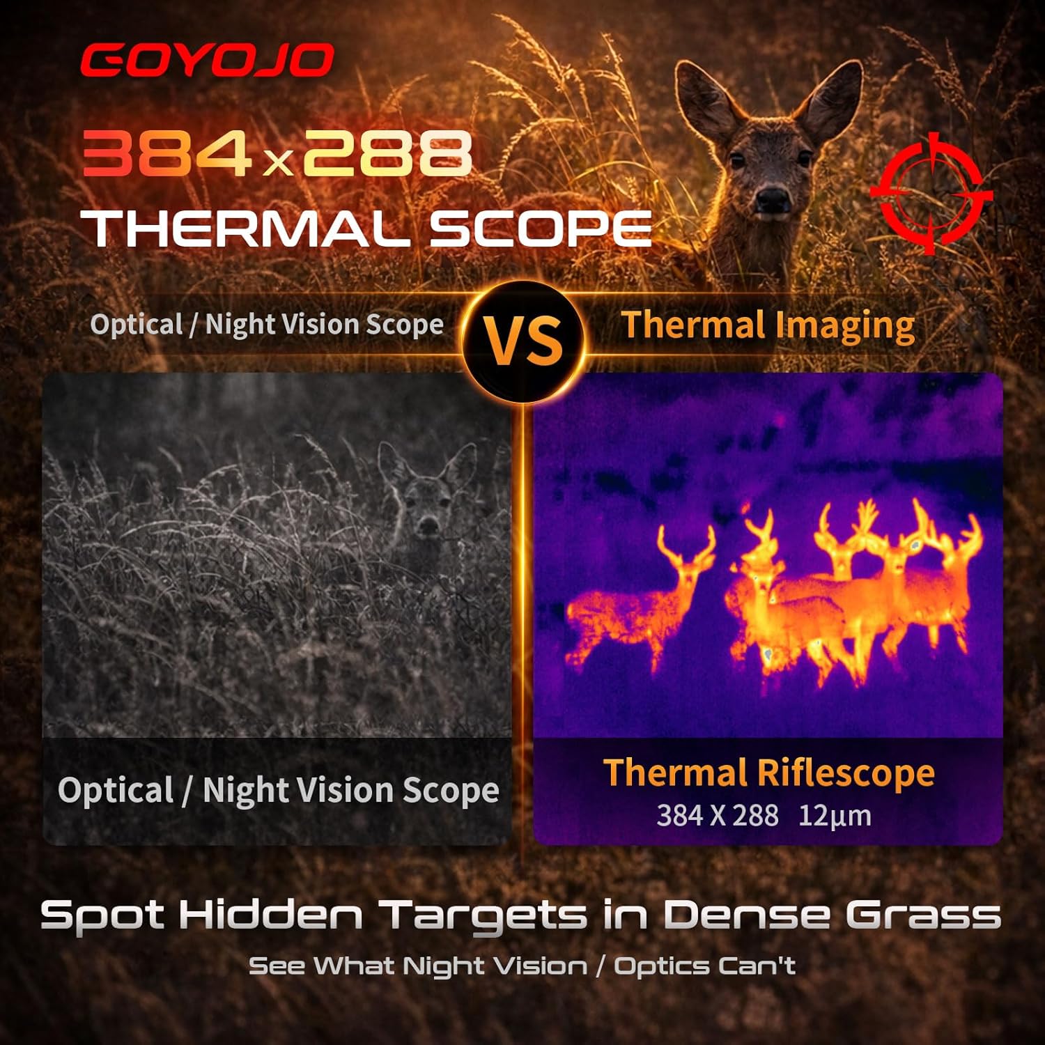 Hunting Thermal Imaging Scope - Mira Térmica GOYOJO 384x288 com Imagem